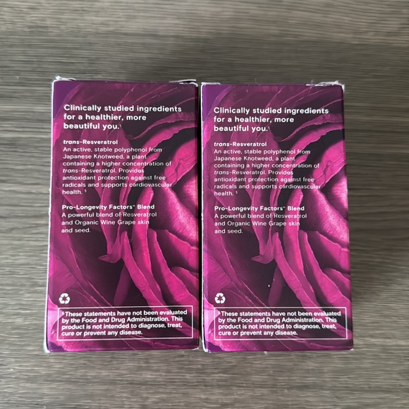 Lot of two Reserveage Beauty Resveratrol 100mg Capsules - Picture 3 of 6